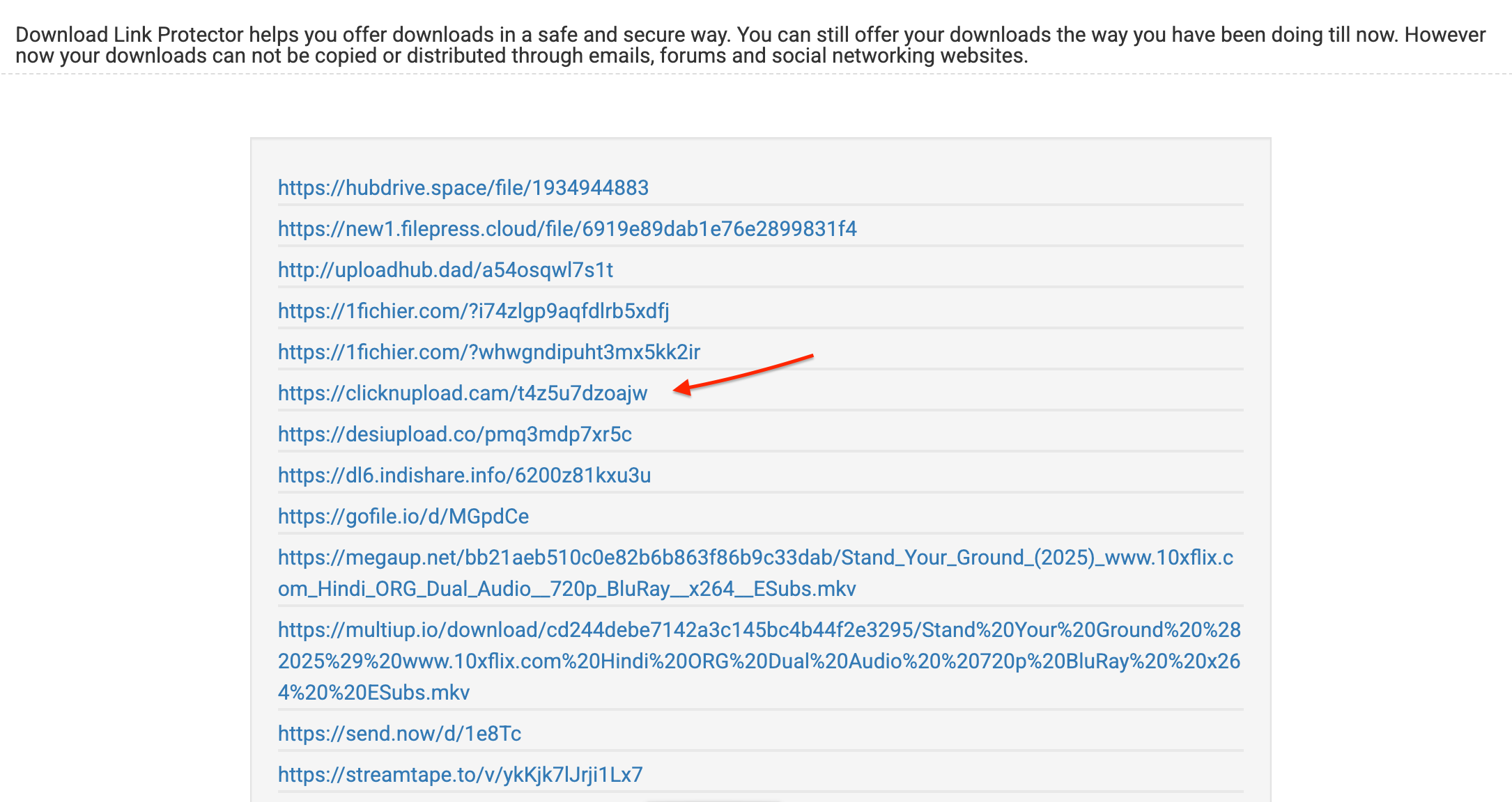 Step 5: Download Links Available